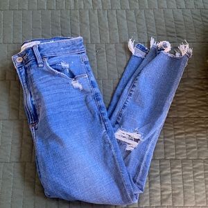 Abercrombie and Fitch Curve love jeans.